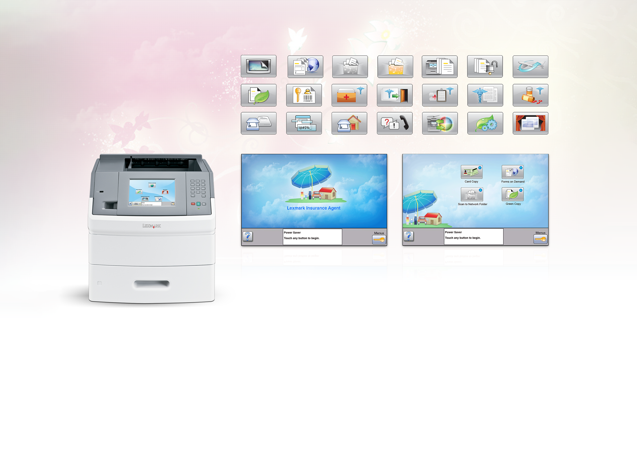 Lexmark eTask touch interface